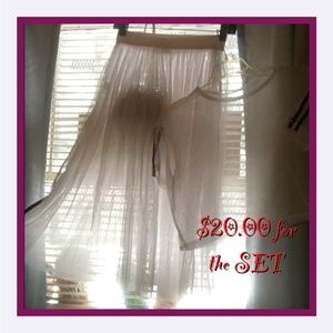 Mesh Top with Matching Skirt (S)